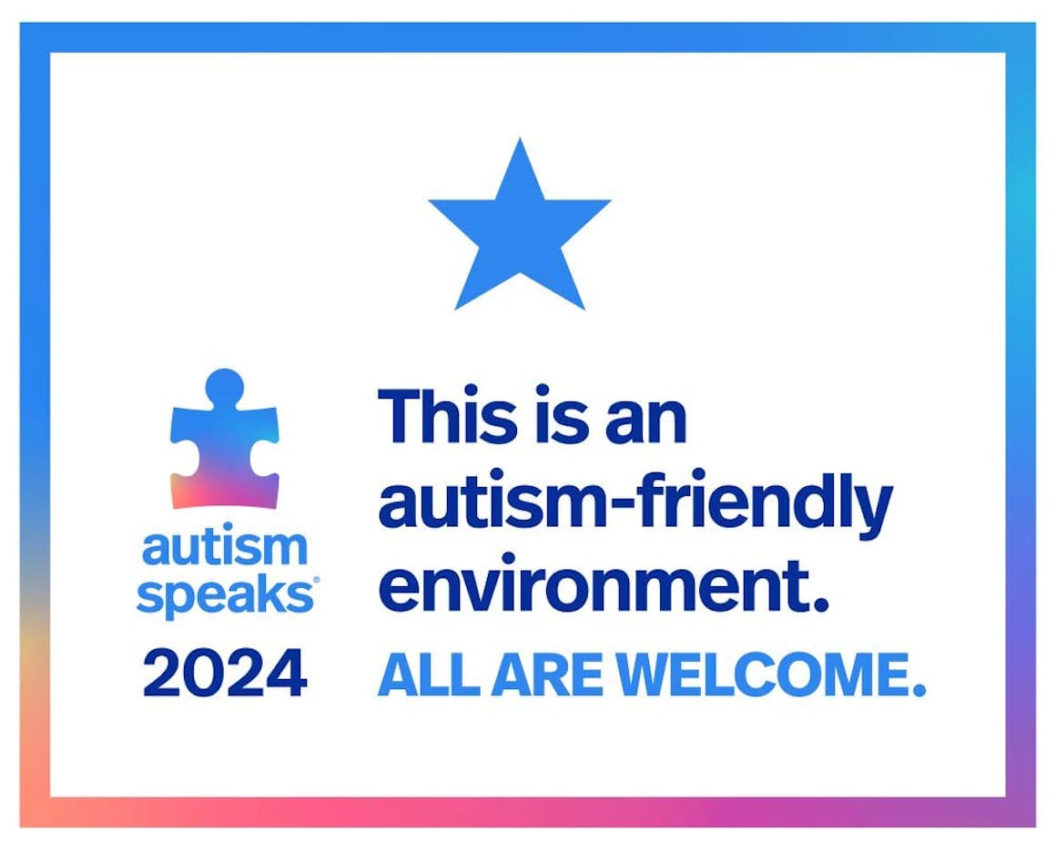 Designated Autism Friendly by Autism Speaks